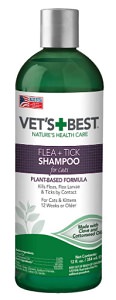 Vet’s Best Flea & Tick Shampoo for Cats – Premium Shampoo & Cat Flea Treatment